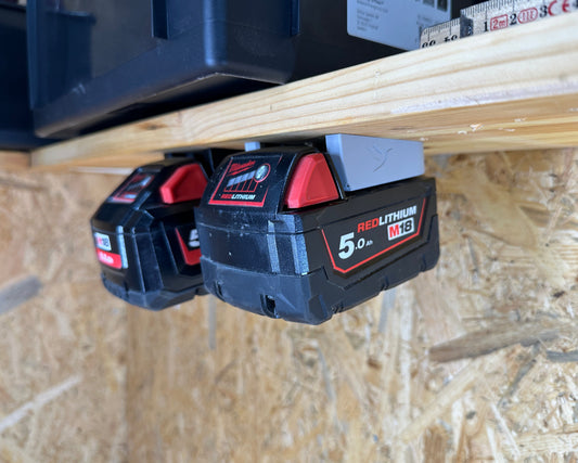 Batteriholder kompatibel med Milwaukee