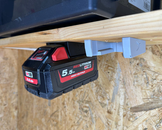 Batteriholder kompatibel med Milwaukee